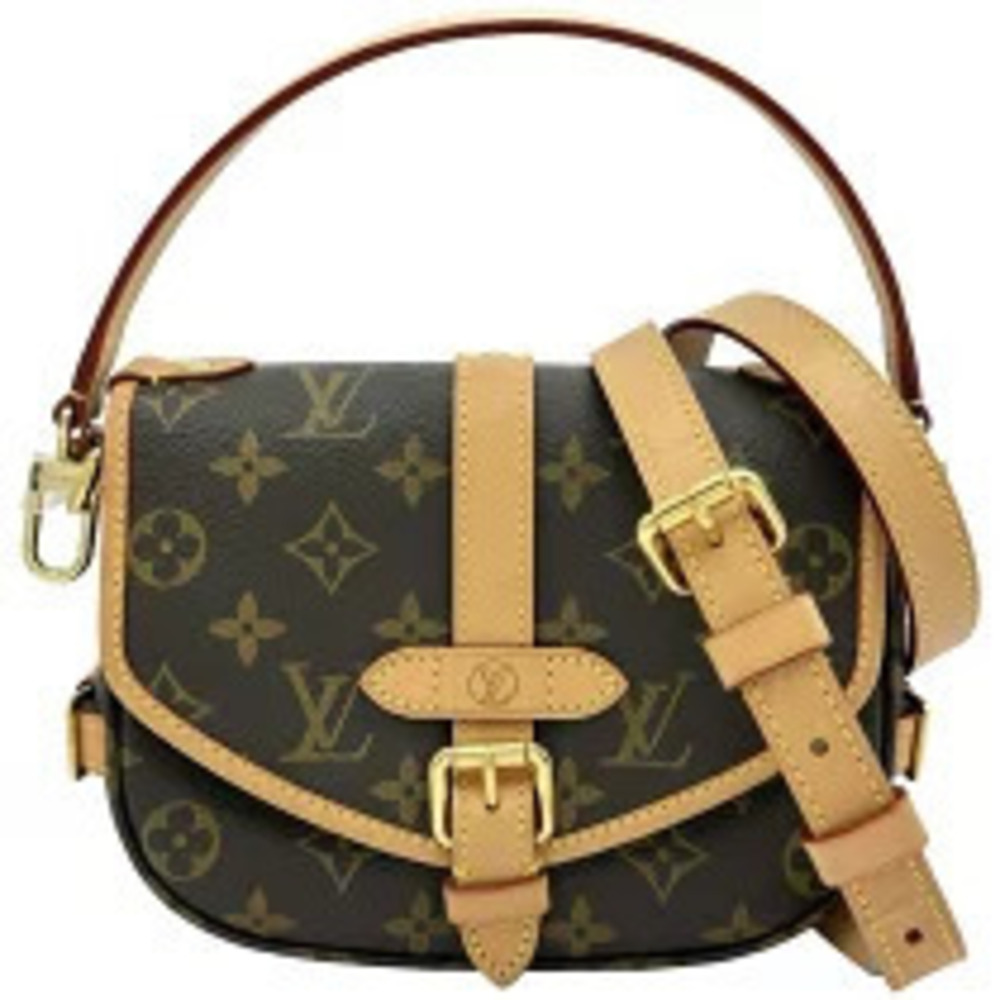 Louis Vuitton Saumur Brown Monogram Canvas Shoulder Bag